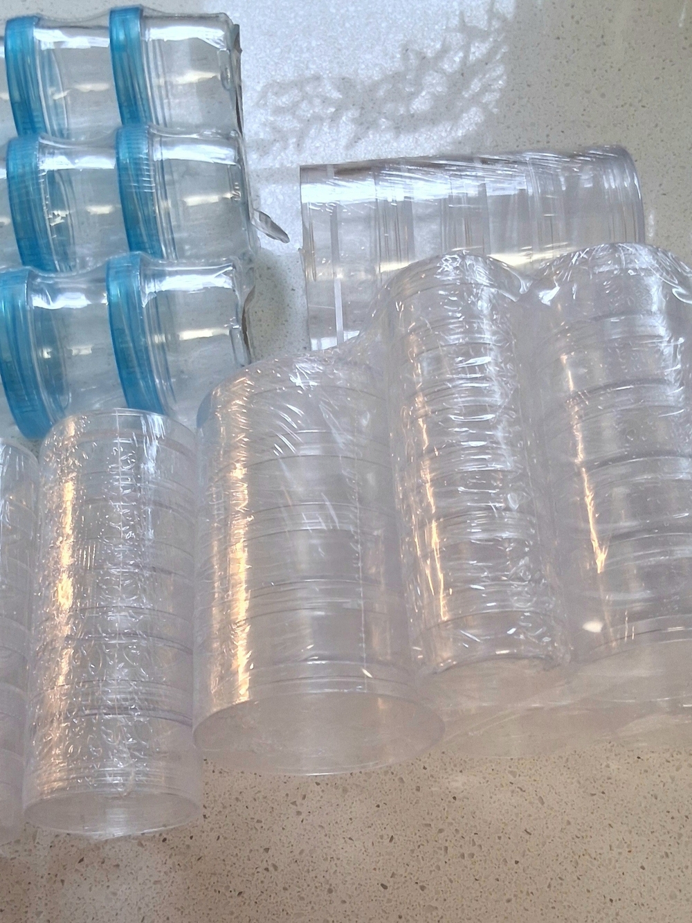 Clear Plastic Stacking/Sorting Jars